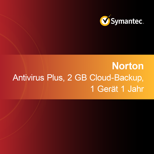 Norton Antivirus Plus, 2 GB sky-sikkerhetskopi, 1 enhet 1 år