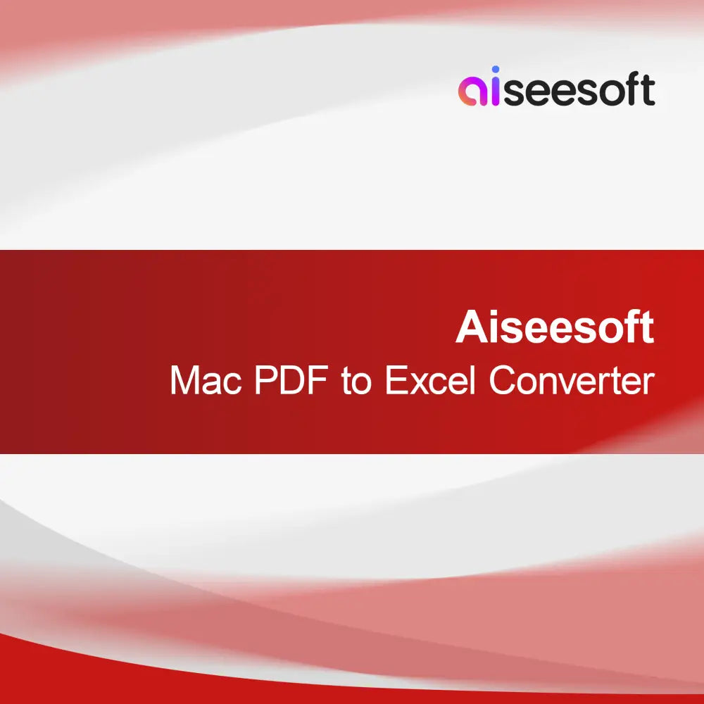 Aiseesoft Mac PDF til Excel-konverterer
