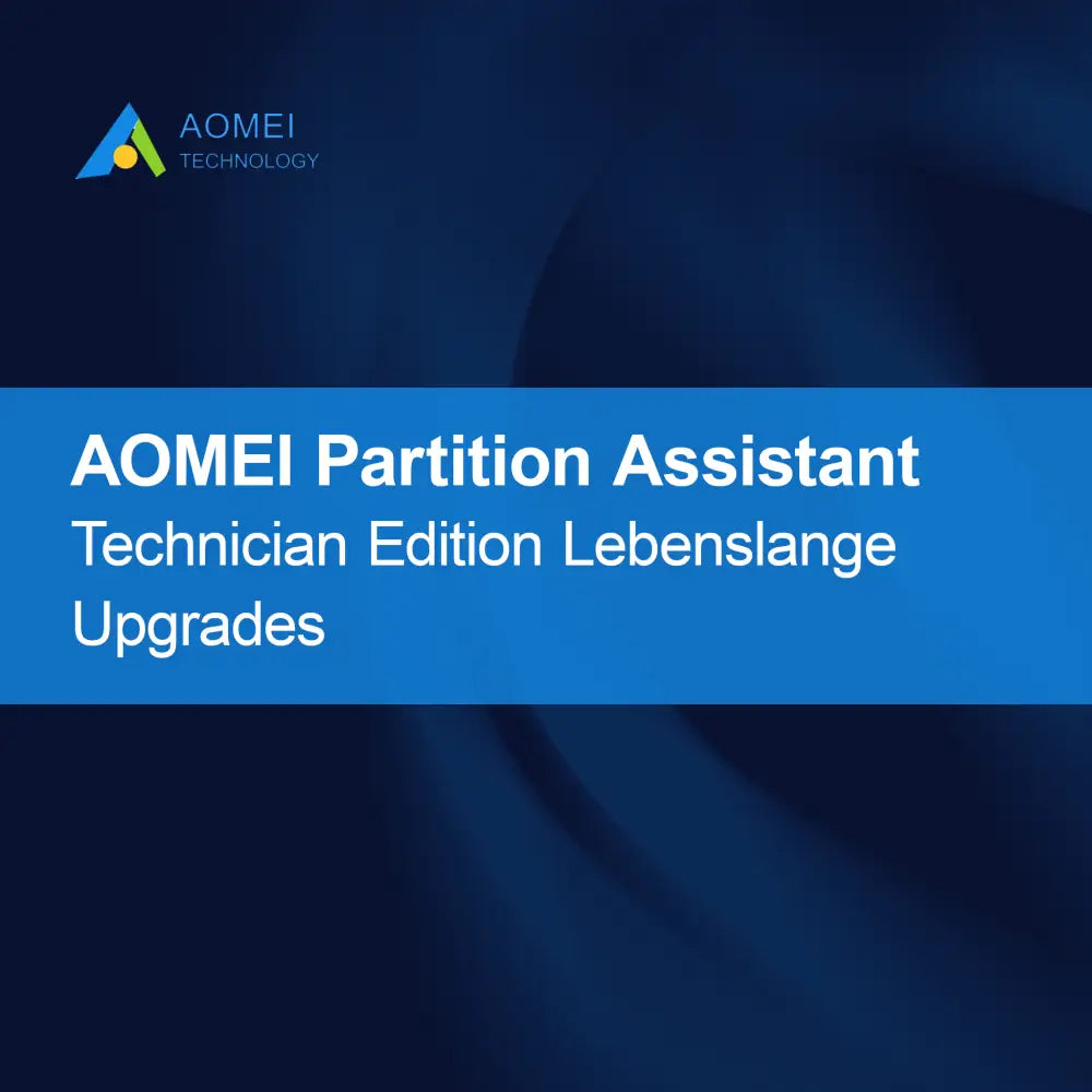AOMEI Partition Assistant Technician Edition Livslange oppgraderinger