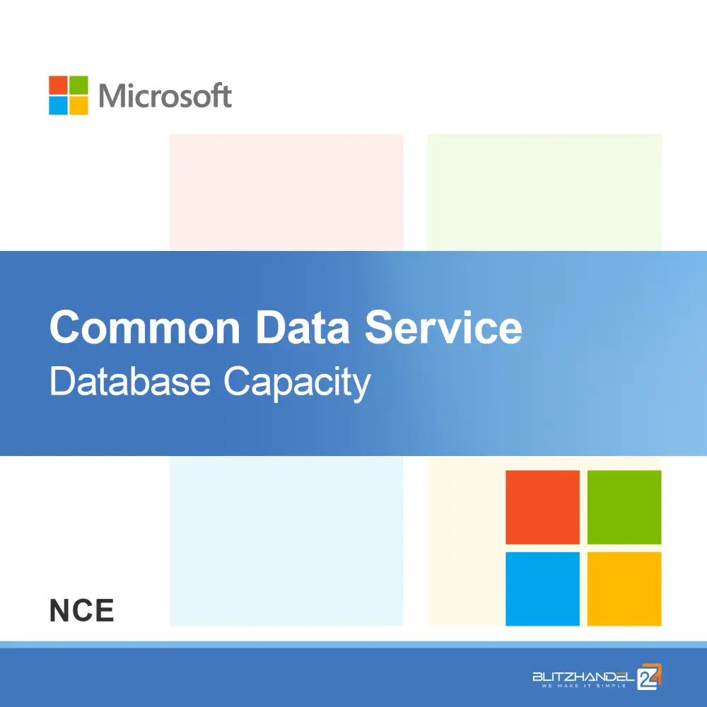 Common Data Service-databasekapasitet (NCE)