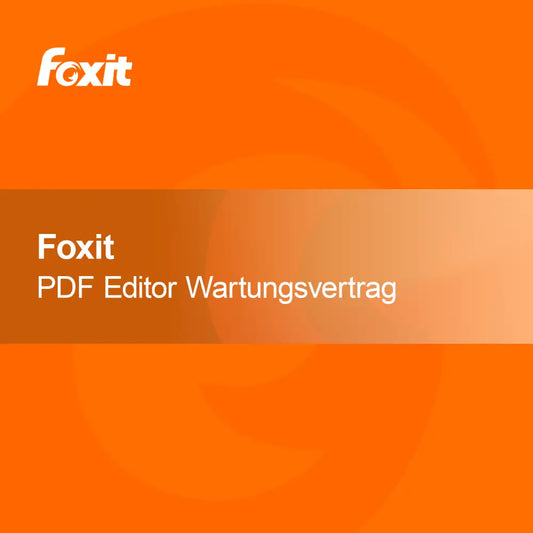 Foxit PDF Editor + vedlikeholdsavtale