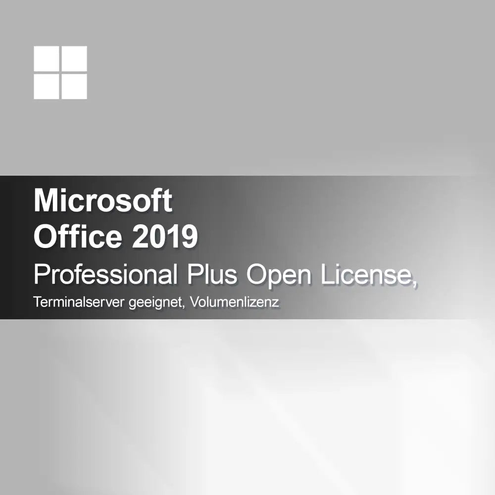 Microsoft Office 2019 Professional Plus Open License, egnet for terminalserver, volumlisens