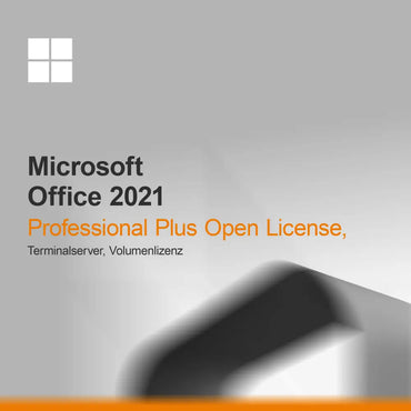 Microsoft Office 2021 Professional Plus Åpen lisens, Terminalserver, Volumlisens