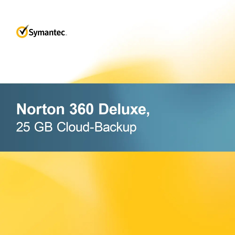 Norton 360 Deluxe, 25 GB sky-sikkerhetskopi