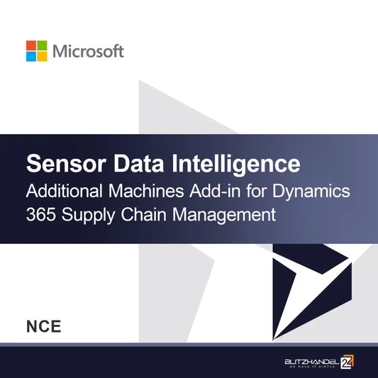 Sensor Data Intelligence Tilleggsmodul for flere maskiner for Dynamics 365 Supply Chain Management (NCE)