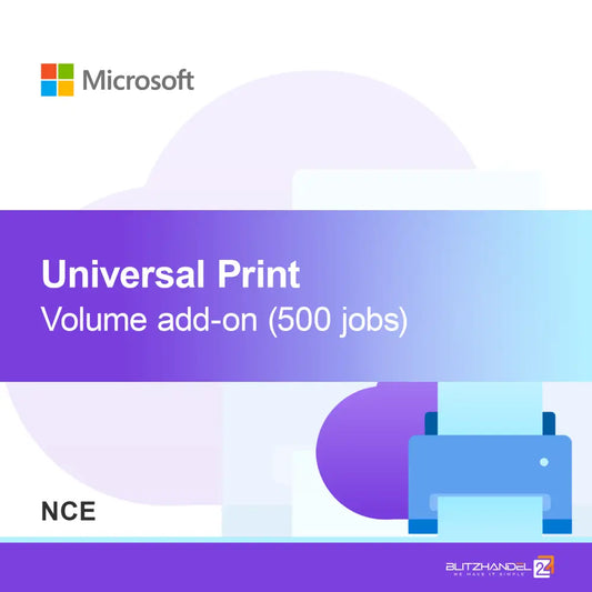 Universal Print volumtillegg (500 jobber) (NCE)