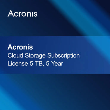 Acronis Cloud Storage-abonnementslisens 5 TB, 5 år