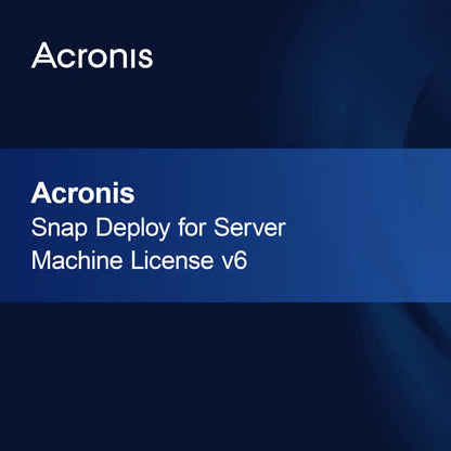 Acronis Snap Deploy for servermaskinlisens v6