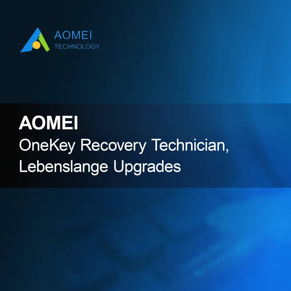 AOMEI OneKey Recovery Technician, livslange oppgraderinger