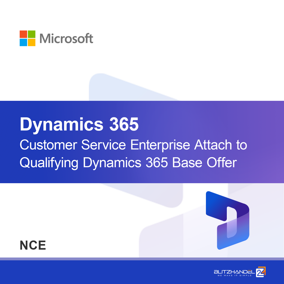 Dynamics 365 Customer Service Professional Legg til kvalifiserende Dynamics 365 Base-tilbud (NCE)