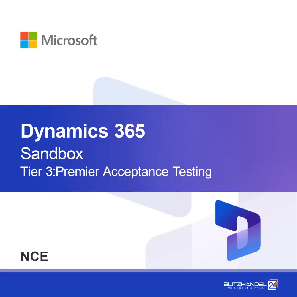 Dynamics 365 Operations - Sandbox Nivå 3: Premier Akseptansetest
