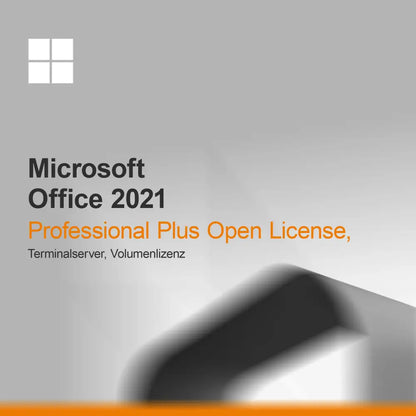 Microsoft Office 2021 Professional Plus Åpen lisens, Terminalserver, Volumlisens