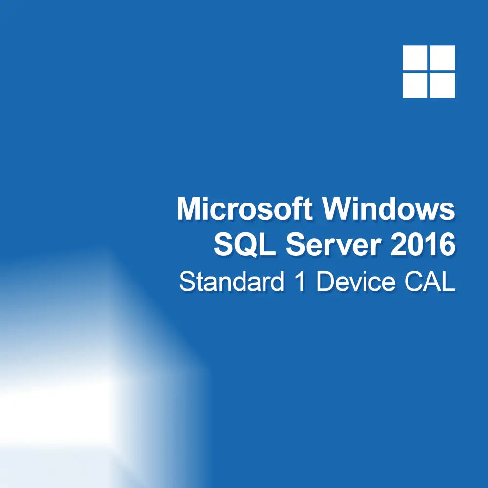 Microsoft SQL Server 2016 Standard 1 enhets CAL