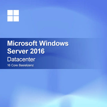 Microsoft Windows Server 2016 Datacenter 16-kjerners basislisens