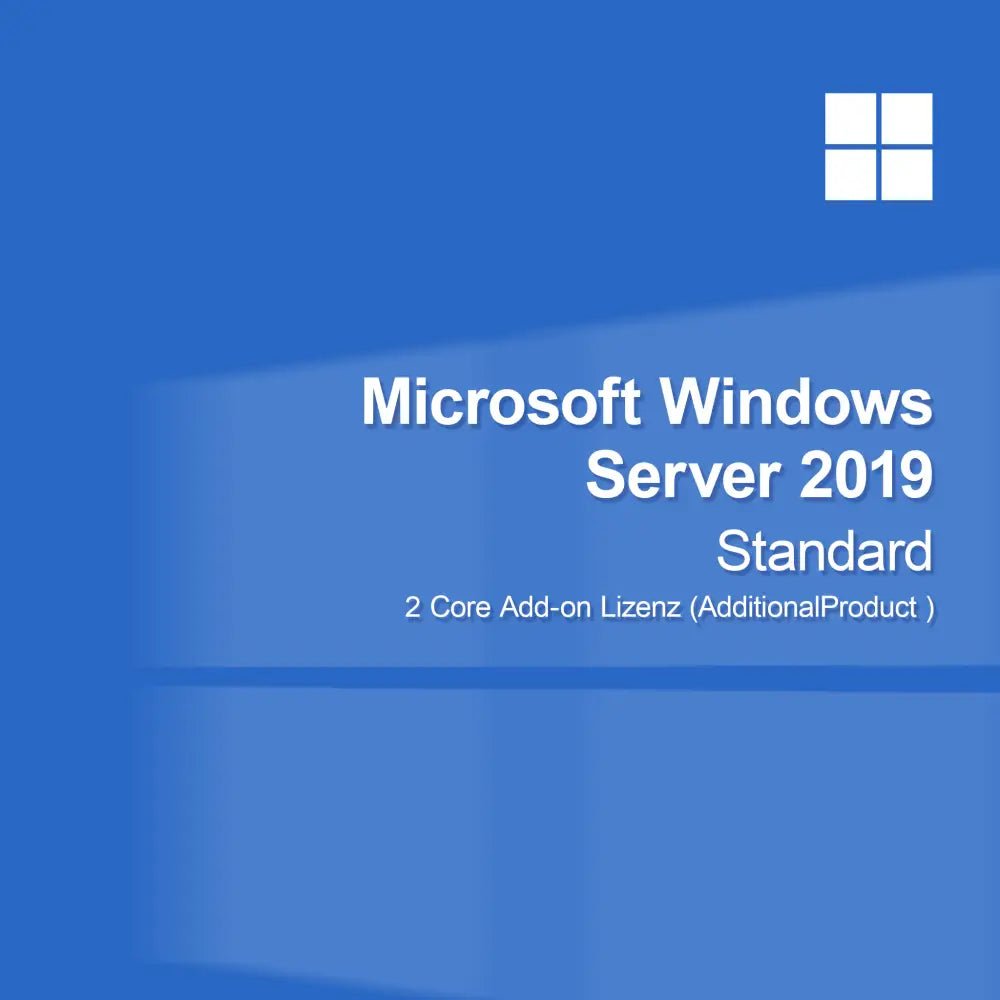 Microsoft Windows Server 2019 Standard - 2 Core tilleggslisens (AdditionalProduct )