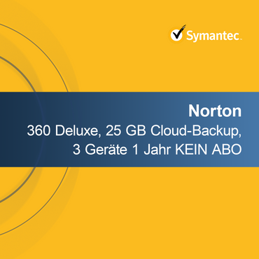 Norton 360 Deluxe, 25 GB sky-sikkerhetskopi, 3 enheter 1 år INGEN ABONNEMENT