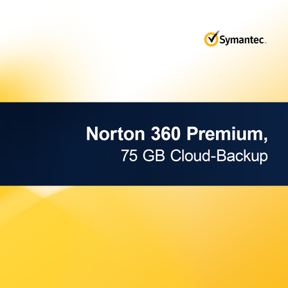 Norton 360 Premium, 75 GB sky-sikkerhetskopiering