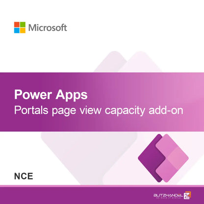 Power Apps Portals sidevisningskapasitets tillegg (NCE)